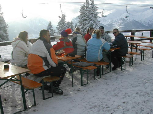 Mit der Sicht in die Berge