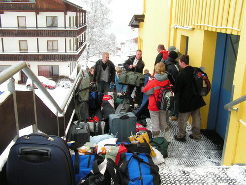 Die Gondel muss uns erstmal hochbringen